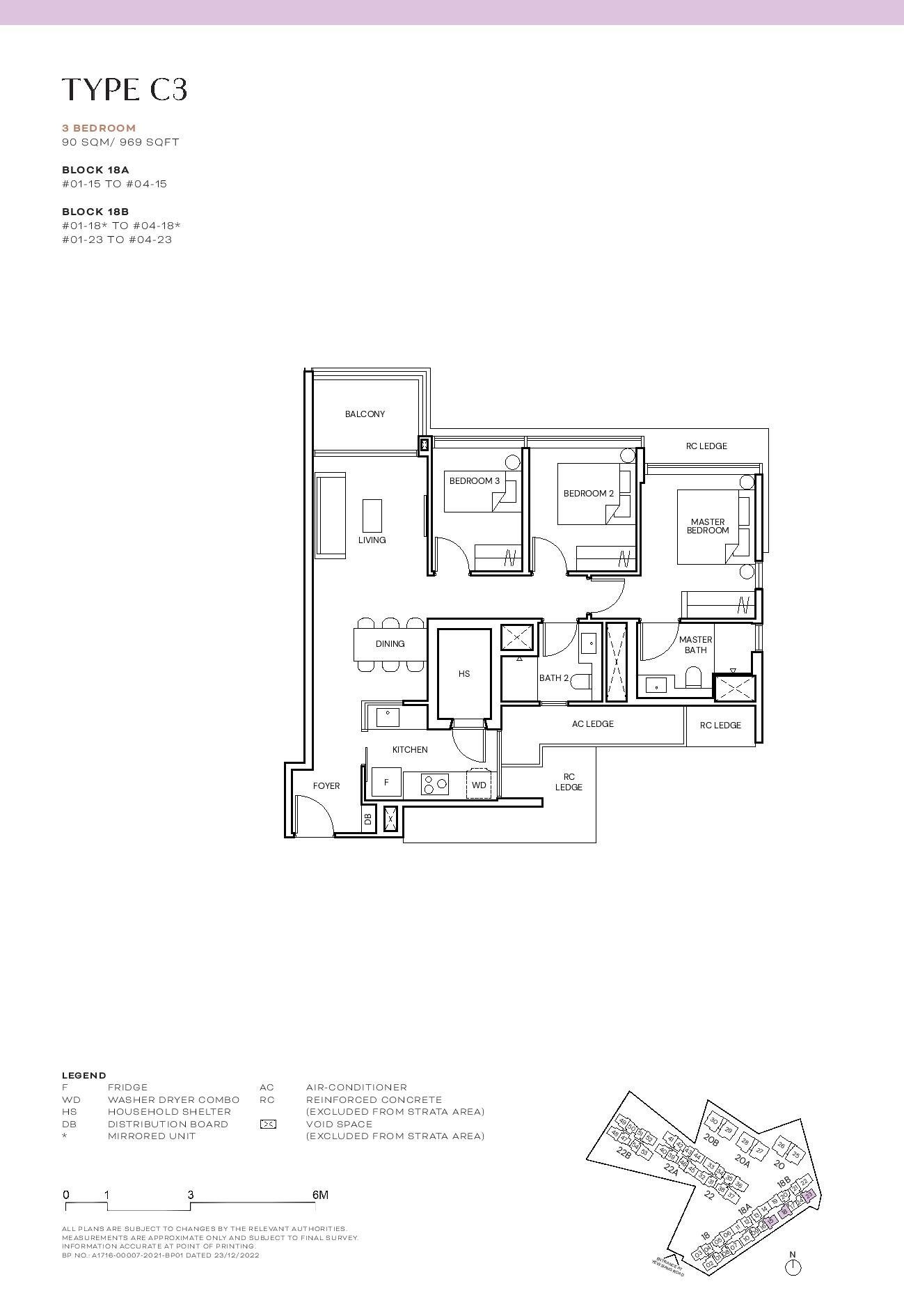 Terra Hill Floor Plan 3 Bedroom 3