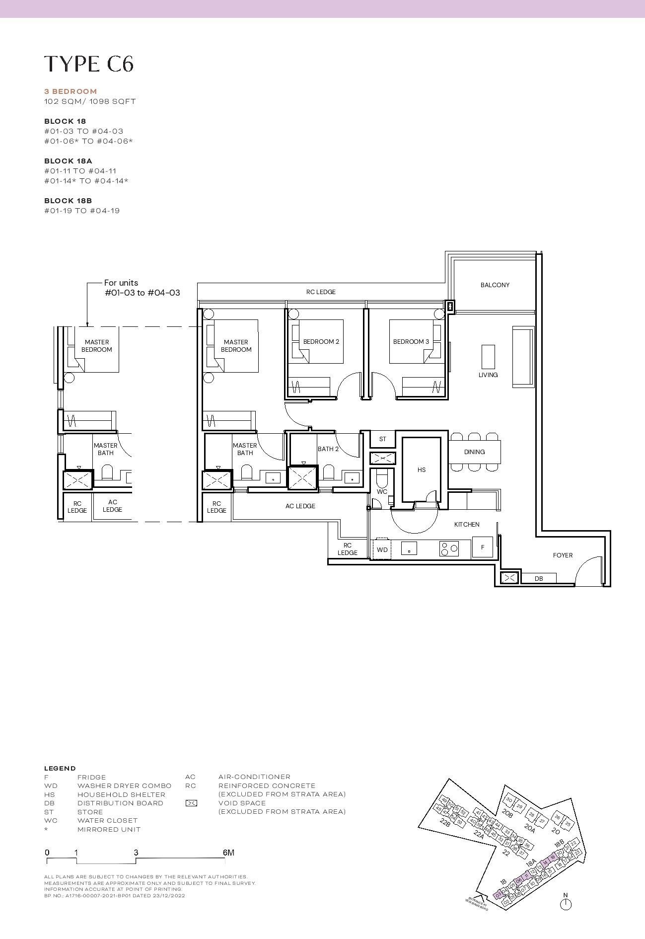 Terra Hill Floor Plan 3 Bedroom 6